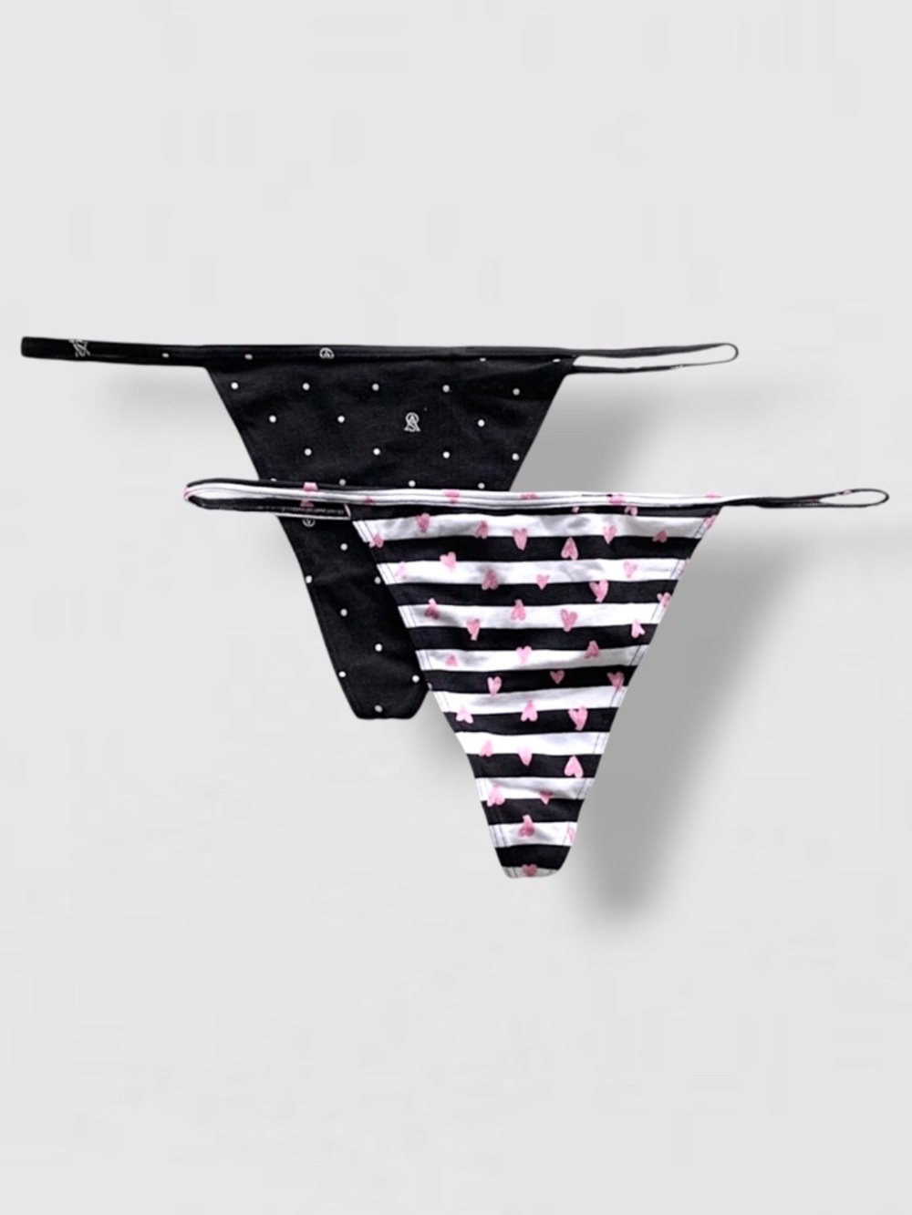 Victoria’s Secret 2pk V-string Panties Lot of 2 New